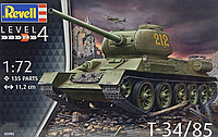 Сборный модельный комплект танка Т-34/85 Revell 03302 1:72