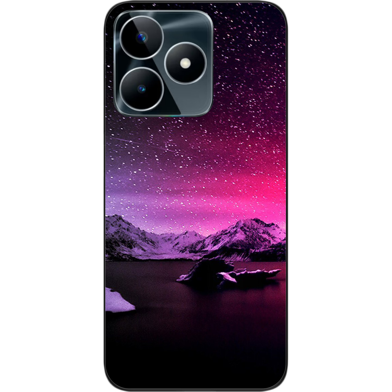 Силіконовий чохол бампер Epik для Realme C53 NFC з картинкою Зірки