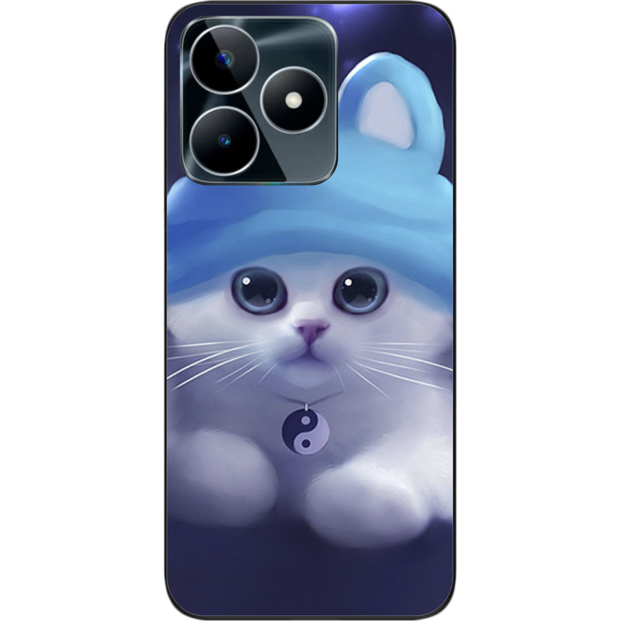 Бампер силіконовий чохол Epik для Realme C53 NFC з картинкою Котик