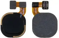 Шлейф для Tecno Spark 7 (KF6), с сканером отпечатка пальца, черного цвета оригинал (Китай)