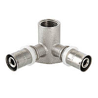 Прес-трійник із кріпленням Valtec водорозетка прохідна вн 16х1/2" VTm.234.N.160416 20