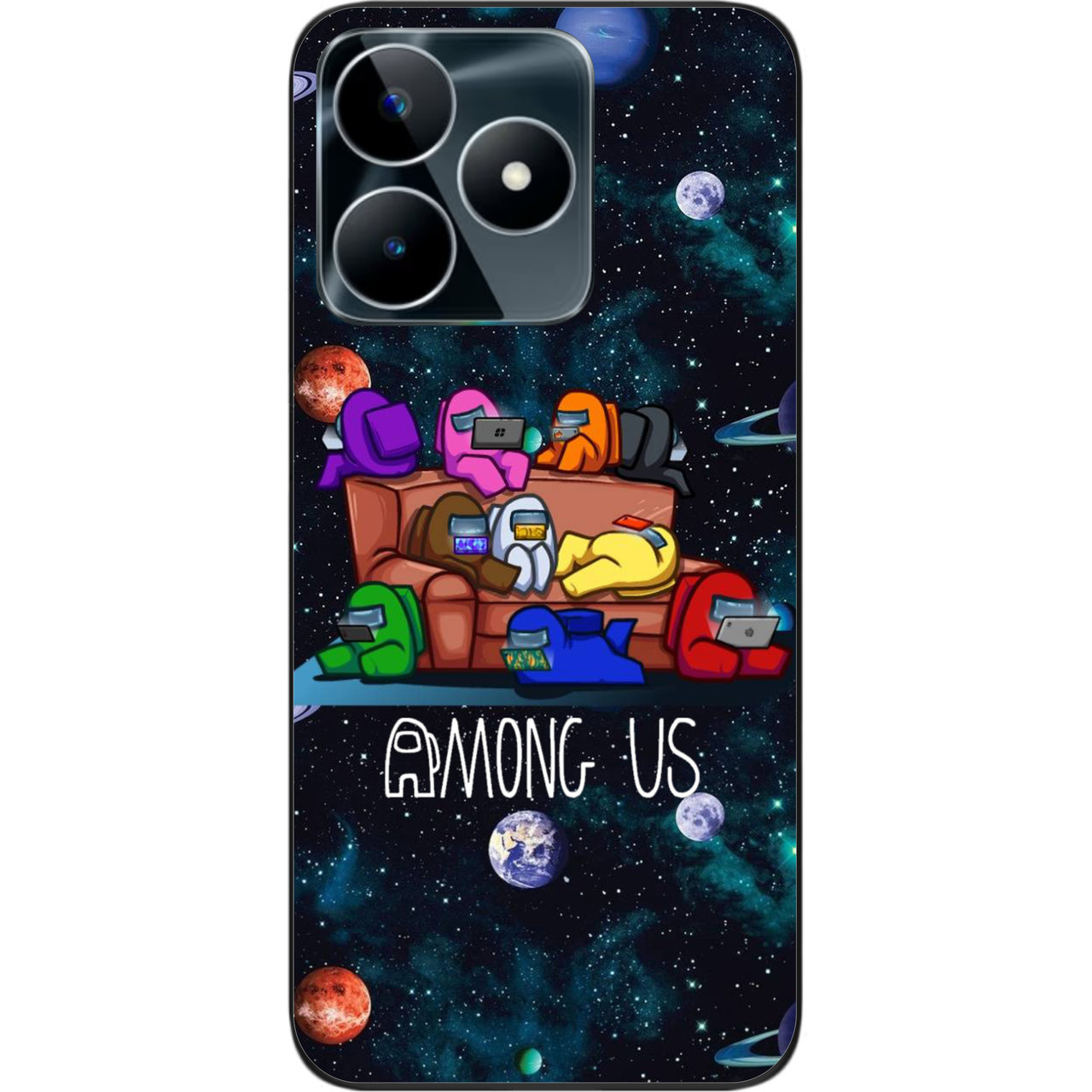 Силіконовий чохол Epik для Realme C53 NFC з картинкою Among us Команда