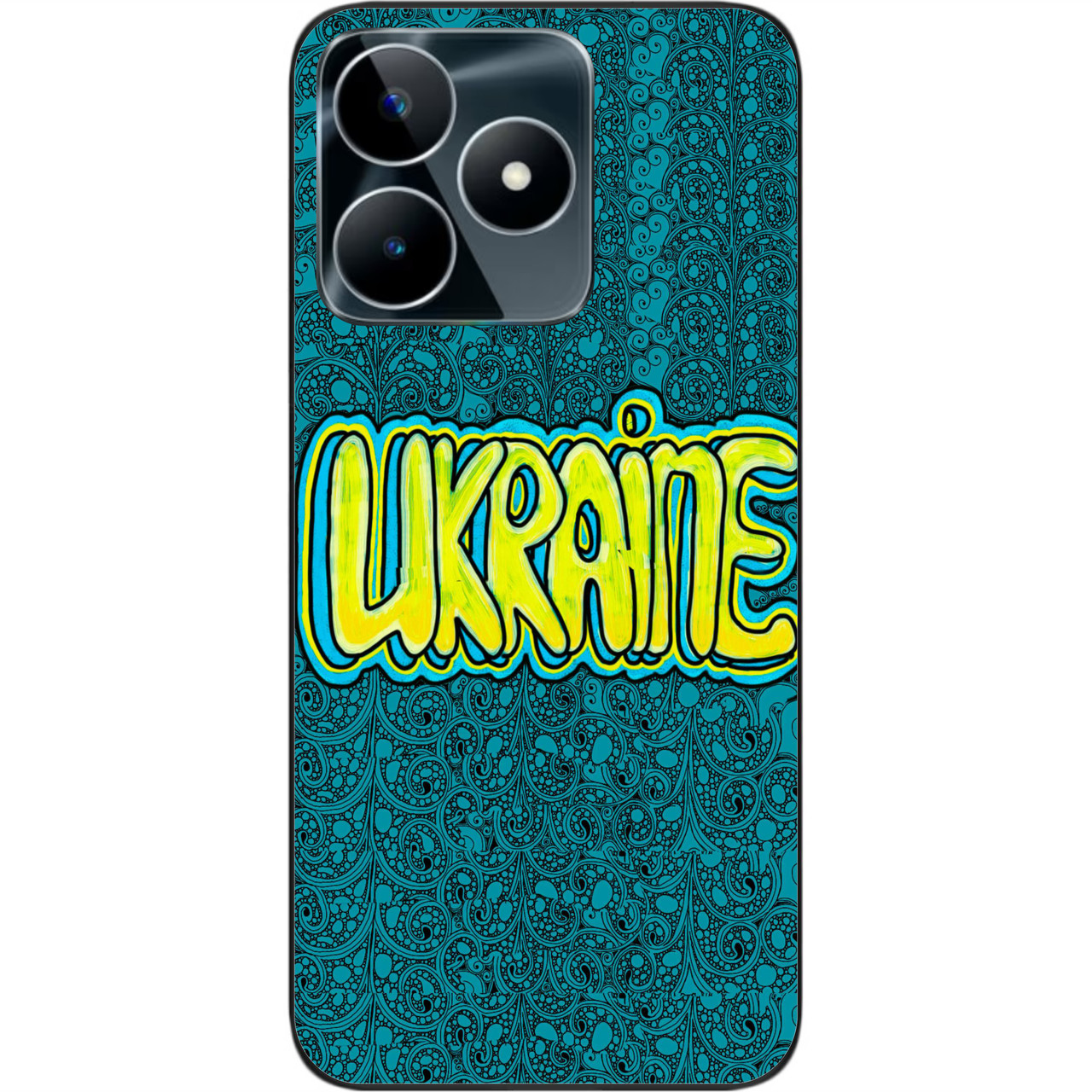 Оригінальний чохол Epik для Realme C53 NFC з картинкою Графіті Україна