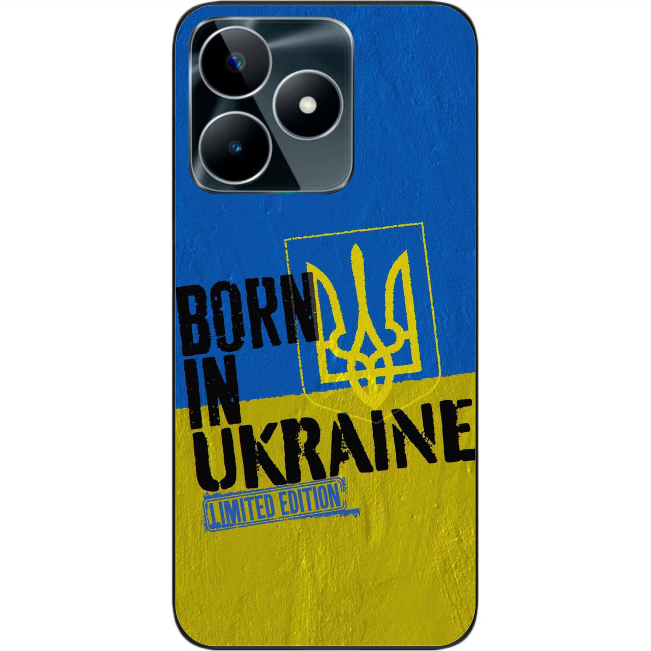 Силіконовий чохол Epik для Realme C53 NFC з картинкою Народжений в Україні