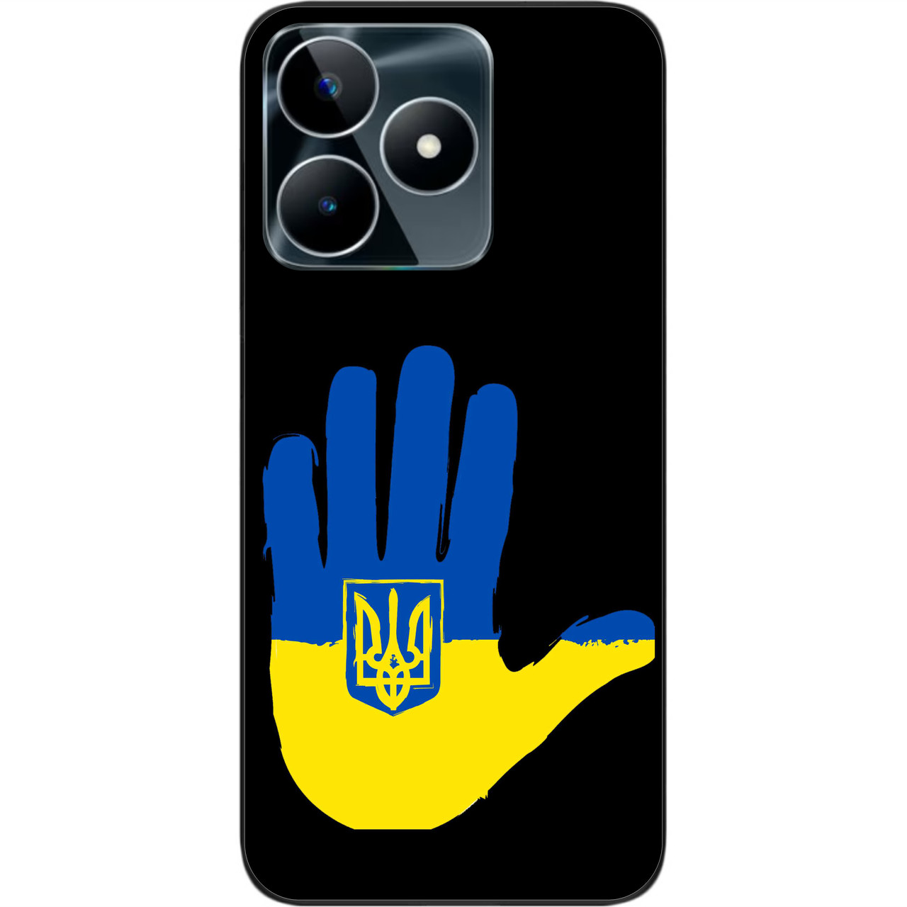 Силіконовий чохол Epik для Realme C53 NFC з картинкою Рука з гербом