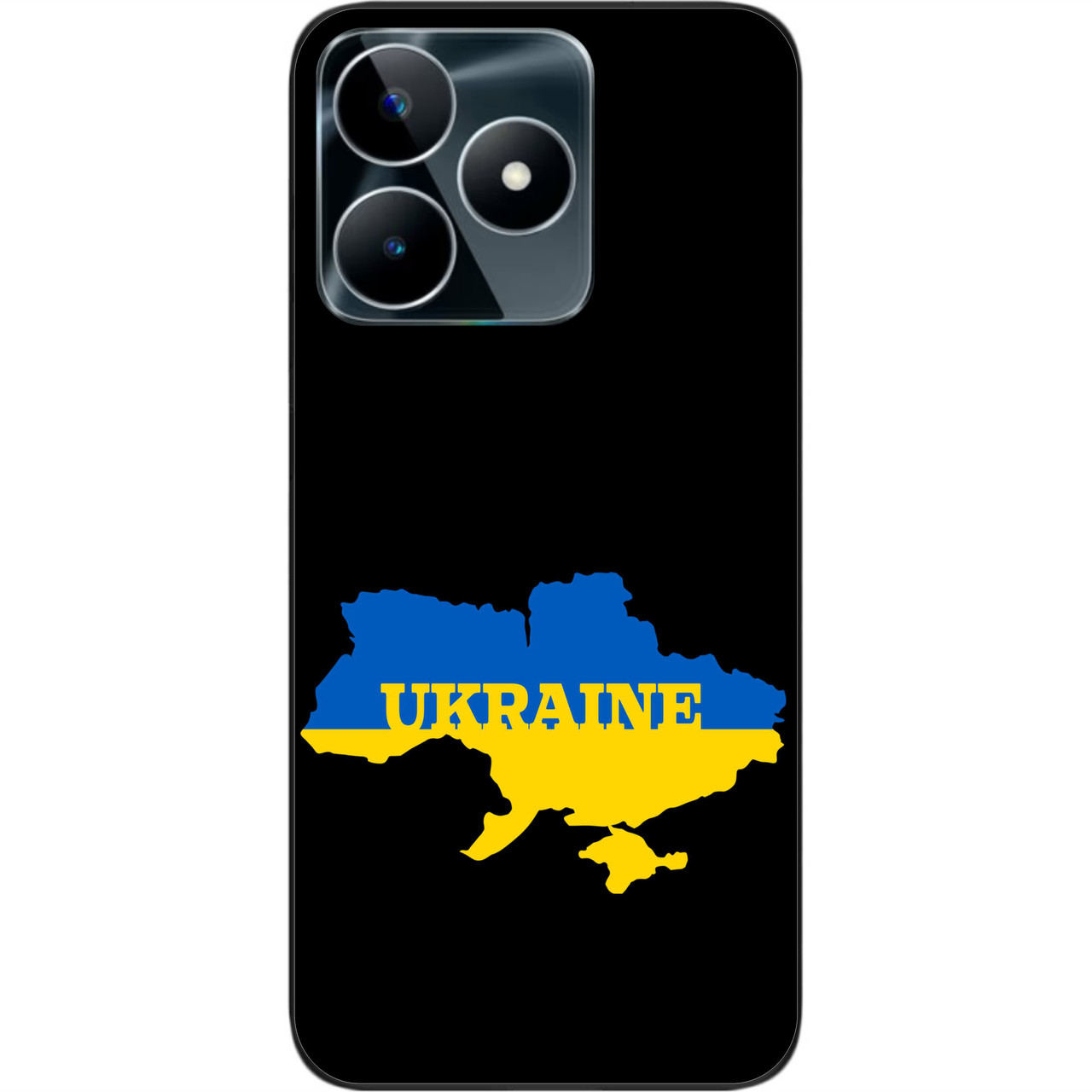 Силіконовий чохол Epik для Realme C53 NFC з картинкою Мапа України