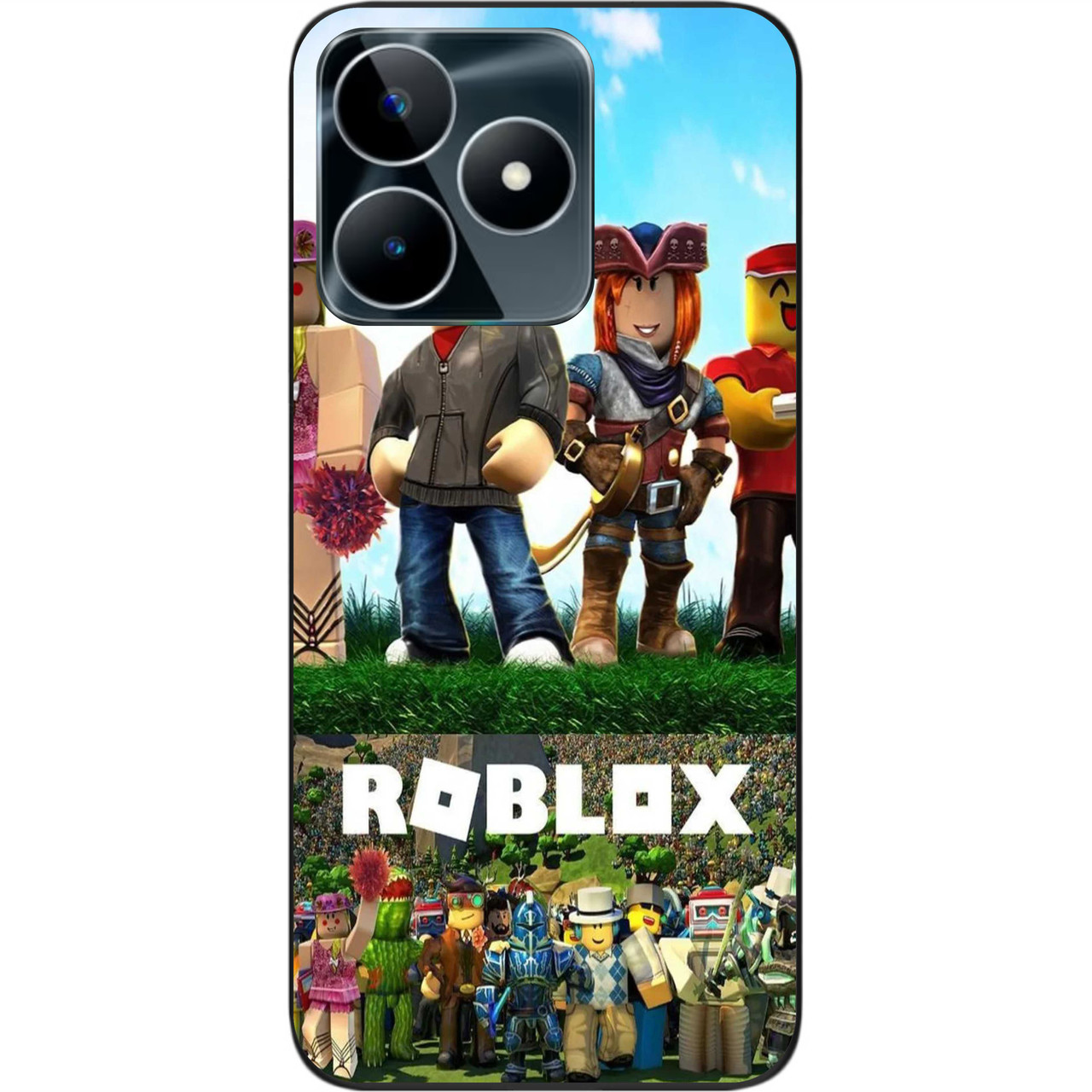 Силіконовий чохол бампер Epik для Realme C53 NFC з картинкою Roblox герої