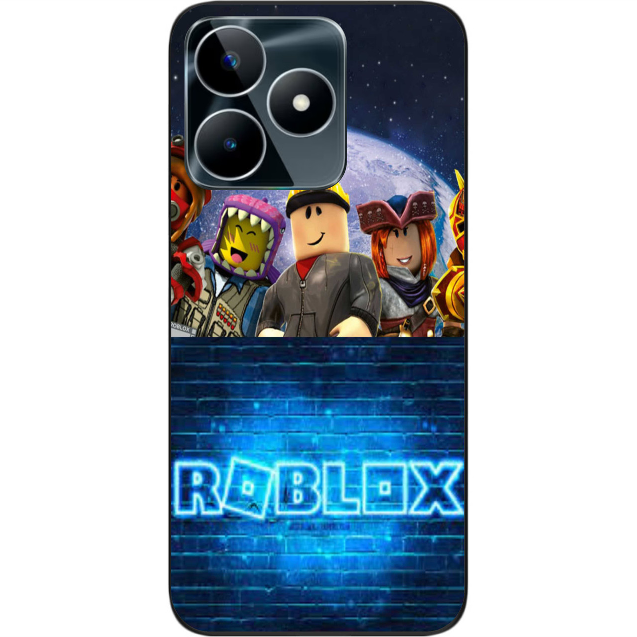 Силіконовий чохол бампер Epik для Realme C53 NFC з картинкою Roblox гра