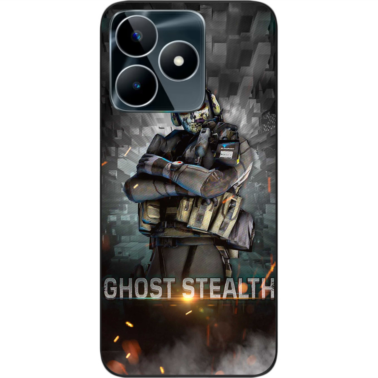Чохол силіконовий Epik для Realme C53 NFC з картинкою Call of Duty Ghost Привид