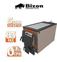 Твердопаливний котел з плитою (20 кВт, термо обшивка) Бізон М-200П (до 200 м2)