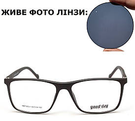 Чоловічі окуляри за рецептом із тонованими лінзами (плюс або мінус)
