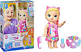 Лялька Baby Alive Glam Spa Baby Doll Blonde Hair Єдиноріг Блонді Бебі Алів F3564 Hasbro Оригінал, фото 3