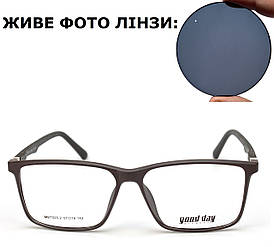 Чоловічі окуляри для зору з темними лінзами (плюс або мінус)