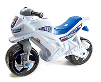 Толокар мотоцикл Орион 501 бело-синий