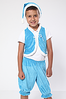 Карнавальный костюм Гном №1 велюр (голубой) 110 см и прокат 200 грн
