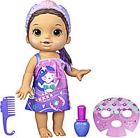 Кукла Baby Alive Glam Spa Baby Doll Brown Hair Русалка Брюнетка Беби Алив F3565 Hasbro Оригинал