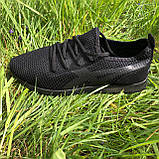 Чоловічі кросівки сітка 40 розмір. Літні кросівки, чоловічі кросівки чорні. Модель 97234. JZ-297 Колір: чорний, фото 7
