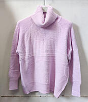 Ангоровый женский свитер полубатал