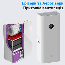 Приточна вентиляція, бризери, аерогівери, стінові провітрювачі