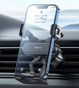 Автомобільний тримач на повітропровід у дефлектор у решітку Baseus Stable Gravitational SUWX010001