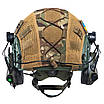 Шолом тактичний Fast TEAM WENDY Helmet NIJ IIIA + Навушники Earmor M32H MOD3 + КАВЕР, фото 6