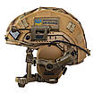 Шолом тактичний Fast TEAM WENDY Helmet NIJ IIIA + Навушники Walkers Razor Slim з чебурашкою + ліхтарик + кавер, фото 2