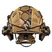 Шолом тактичний Fast TEAM WENDY Helmet NIJ IIIA + Навушники Walkers Razor Slim з чебурашкою + ліхтарик + кавер, фото 8