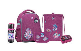 Шкільний набір Kite Education My Little Pony 35x26x13.5 см 12 л (рюкзак+пенал+термос+ланчбокс) рожевий