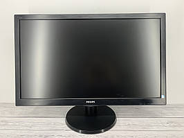 Монітор 27" 1920*1080 TN Philips 273V5LHAB LED VGA DVI HDMI MM чорний бу з кабелями A-