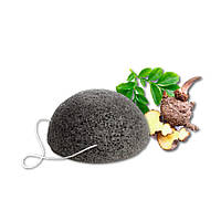 Очищающий спонж Конняку с бамбуковым углем Ella Bache Cleansing Konjac Sponge