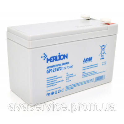 Батарея до ДБЖ Merlion 12V-7.5Ah (GP1275F2)