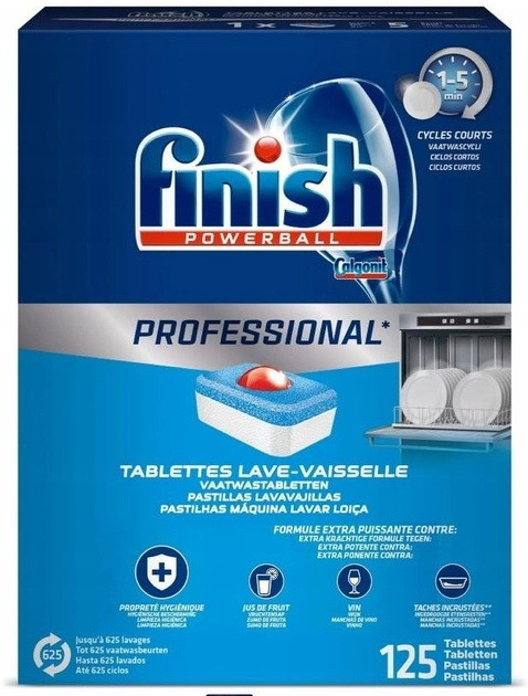 Засіб Finish Powerball Professional 125 капсул для посудомийних машин