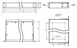 Корпус металевий 1U-160S в 19" стійку Rack 430х160х44, фото 11