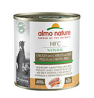 Almo Nature HFC Dog Natural, 280 г КУРИЦА С МОРКОВЬЮ И РИС