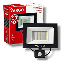 Прожектор LED з датчиком руху VARGO 50W 220V 6500k