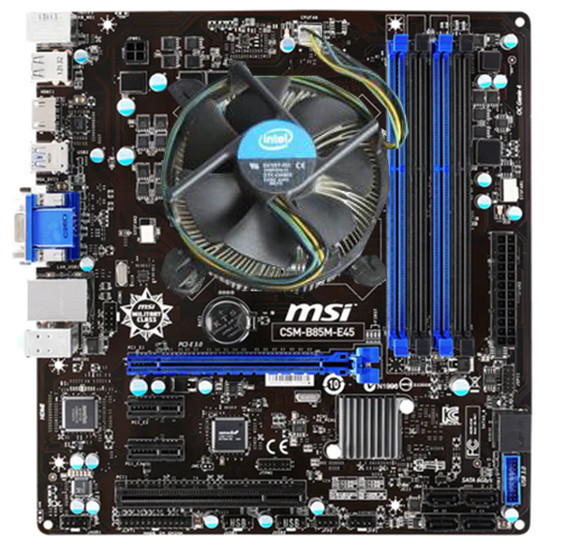 ІГРОВИЙ ПОТУЖНИЙ Комплект на 4 ЯДРА s1150 — INTEL CORE i7-4790 (4 ЯДРА по 3,6-4.0 GHZ ) + Плата MSI CSM-B85M-E45