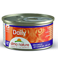 Almo Nature (Альмо Натюр) Daily Menu Cat - Консервированный корм "Мус с кроликом" для кошек 85г