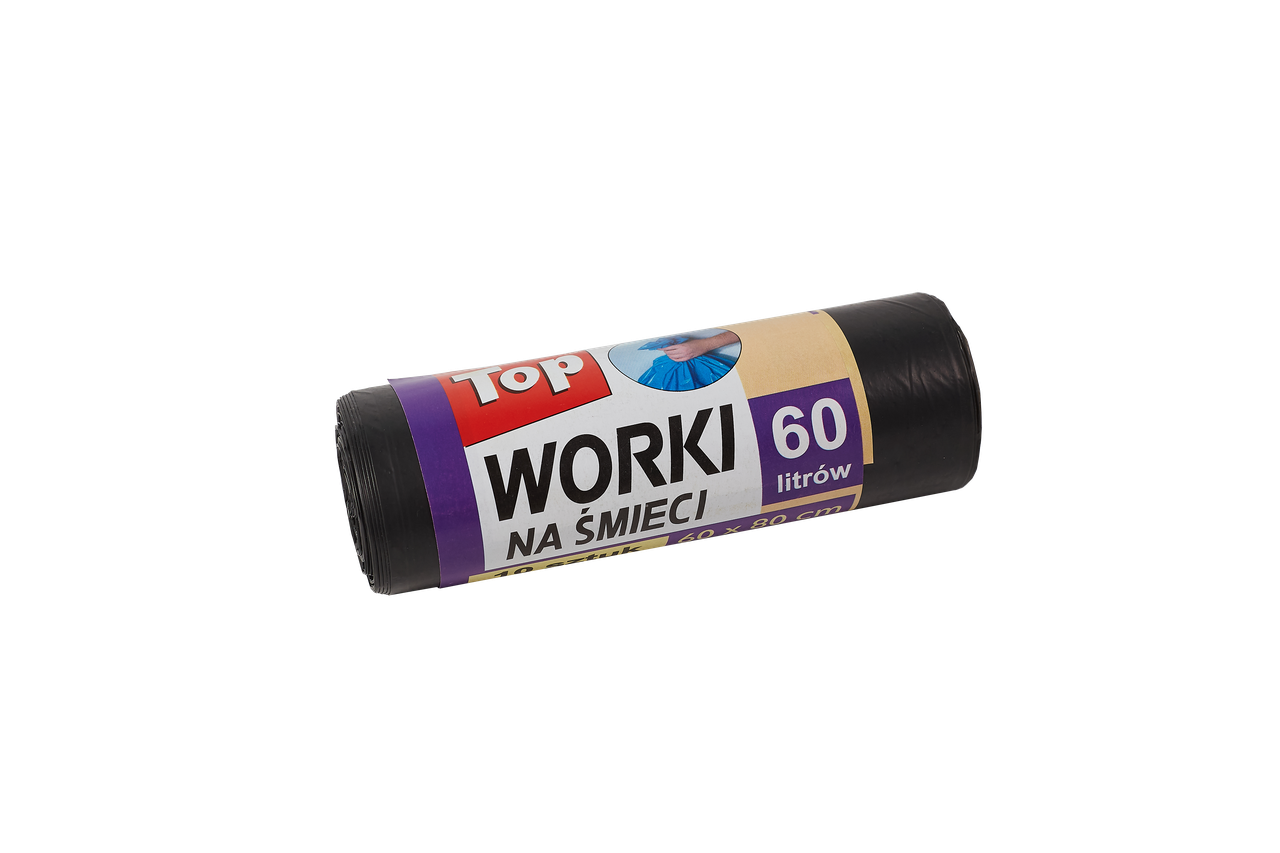 

Пакет для мусора TOP PACK LD черный 60*80/60л 10шт