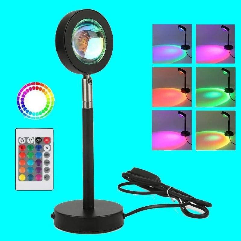 

Лампа Sunset Lamp проекционный светильник заката лампа-ночник имитирующая закат и рассвет с пультом