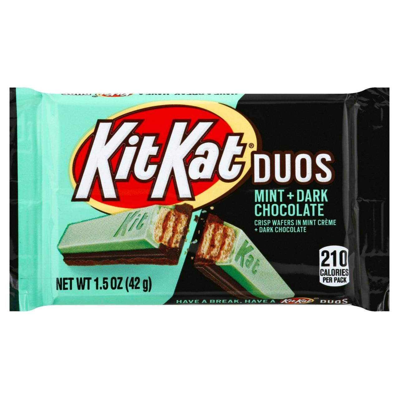 

Батончик Kit Kat Duos Mint+Dark Chocolate 42g