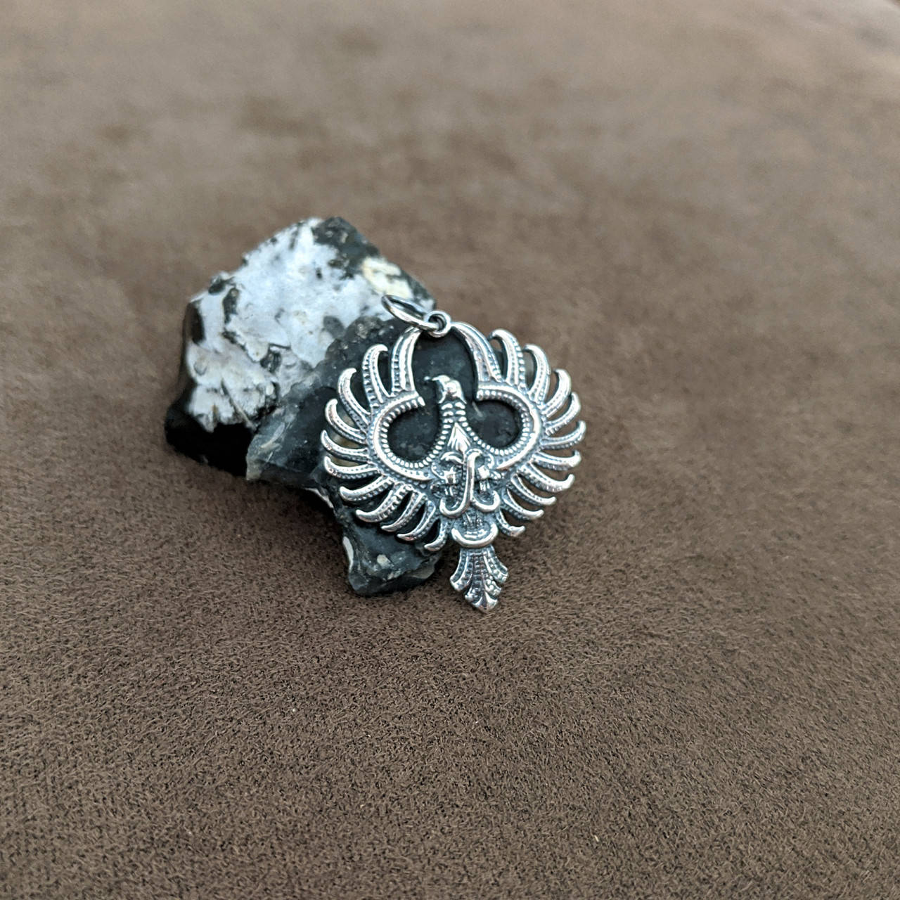 

Серебряный кулон "Феникс" ручная работа