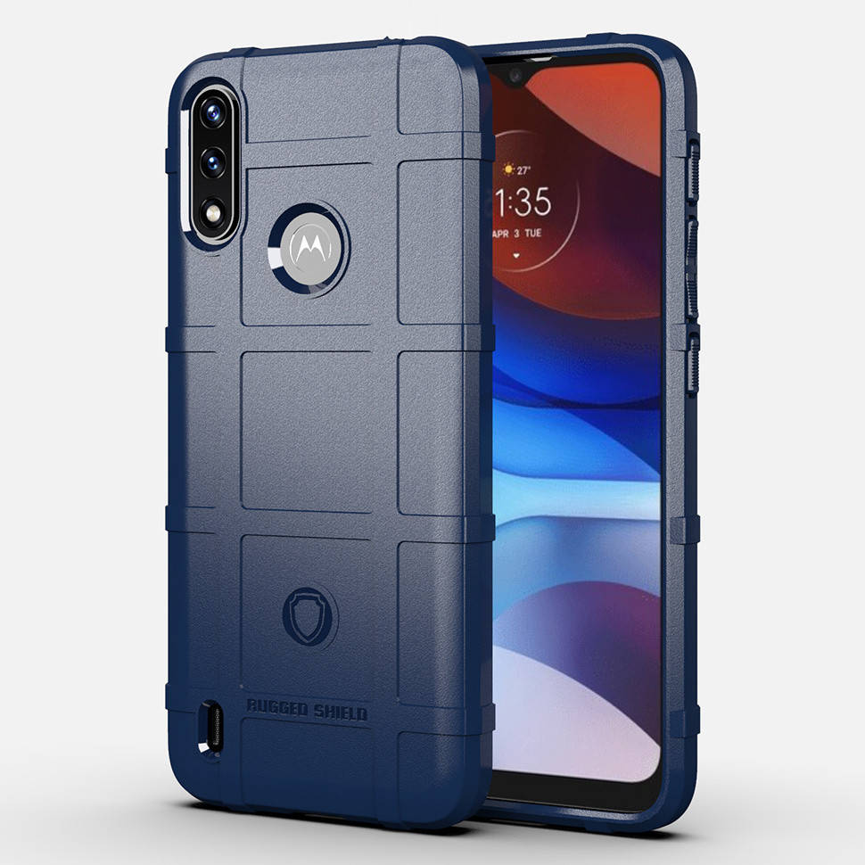 

Чехол Lenuo Rugged Shield для Motorola E7 Power / E7i Power Navy Blue, Темно-синий