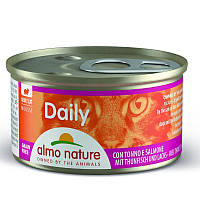 Almo Nature (Альмо Натюр) Daily Menu Cat - Консервированный корм "Мус с тунцем и лососем" для кошек 85г