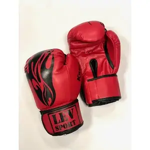 Боксерські рукавички LEV SPORT КЛАСС 12 oz стрейч червоні