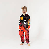 Детская пижама из плюш велюра кигуруми Хелловин Детский теплый костюм кигуруми