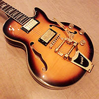 Электрогитара Gibson Les Paul Custom Shop Burn Bigsby China