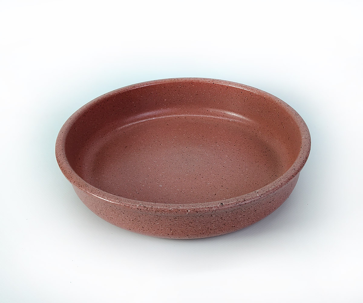 Форма для випічки керамічна кругла 26 см краплє персик, фото 1