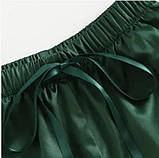 Жіноча атласна піжама для дому та сну – майка та шорти, елегантний нічний одяг, подарунок для дівчини на будь-який випадок, фото 10