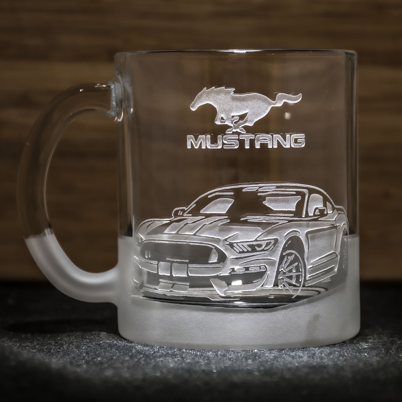 Чашка для чаю та кави з гравіюванням Ford Mustang, фото 1