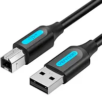 Дата-кабель Vention COQBG USB (тато) - USB Type-B (тато) 1.5m Black